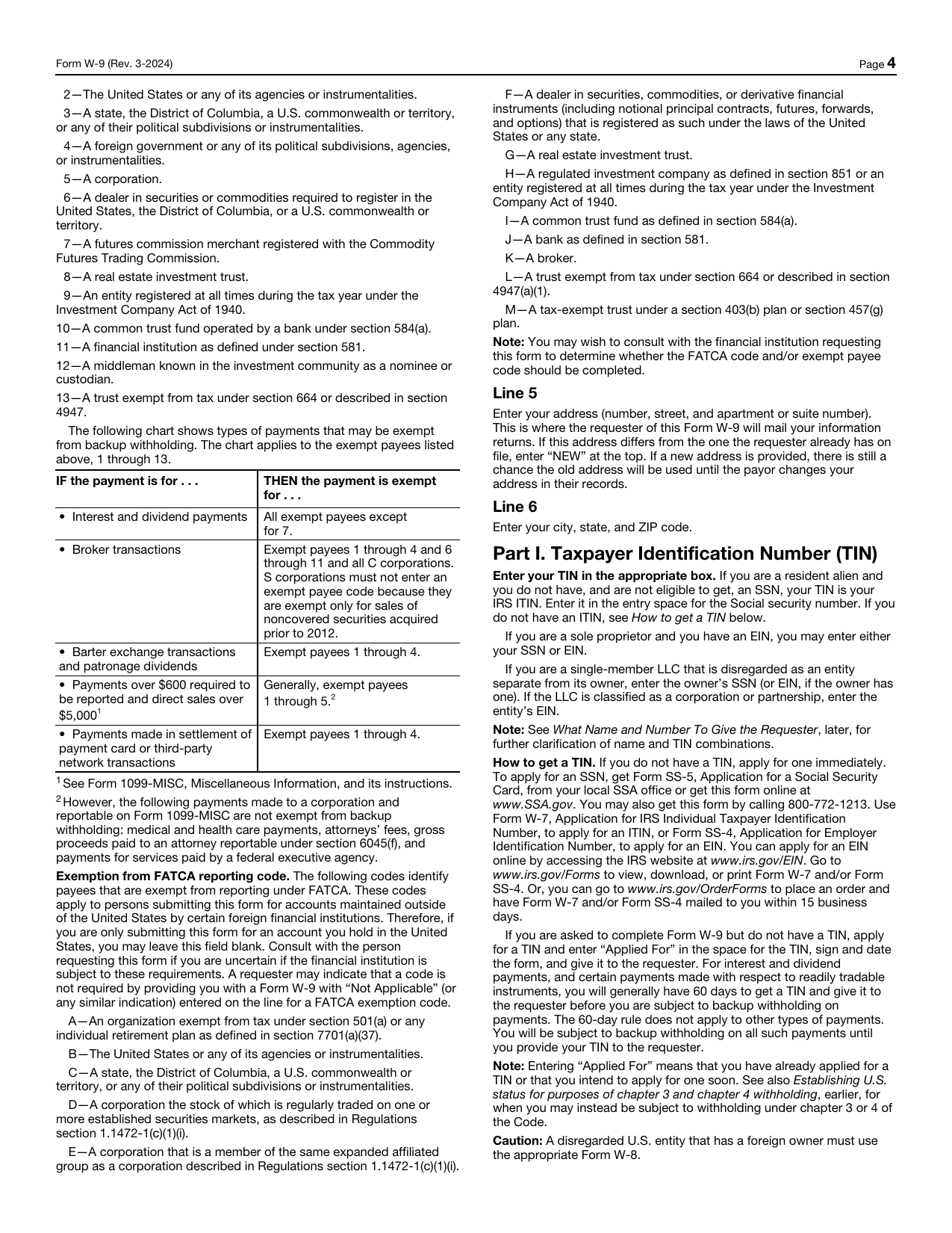 IRS Form W-9, page 4